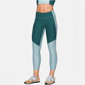 Outdoor Voices Leggings Warm Up 3/4 Blue Green Grey XS